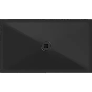 Sprchová vanička Keramická sprchová vanička, obdélník 120x70x2cm, černá mat