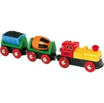 Brio - Elektrická mašinka s vagónky a světly