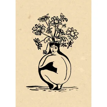 Plakát Plakát, Obraz - Woman in vase, Raissa Oltmanns