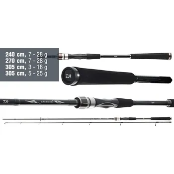 Rybářský prut Přívlačový prut Daiwa Exceler Jigger Spin 2024 - 3,05 m, 3 - 18 g