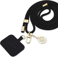 Guess Crossbody Cord 4G Charm zlatý/černý