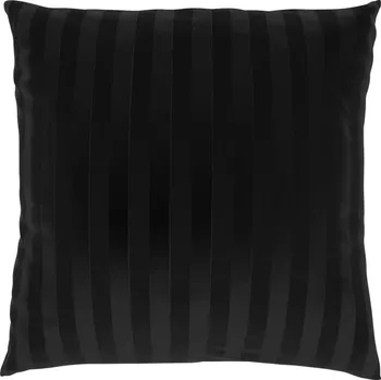Povlak na polštářek Kvalitex Povlak saténový s proužkem ČERNÝ 45x60cm 45x60cm