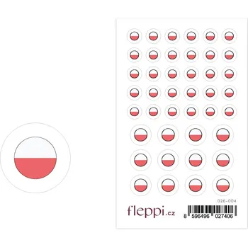 samolepka Fleppi Samolepky vlajky státu - Polsko