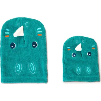 Dřevěná hračka Lilliputiens - koupací žínky - nosorožec Marius