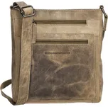 Šedá kožená crossbody kabelka „Anne“