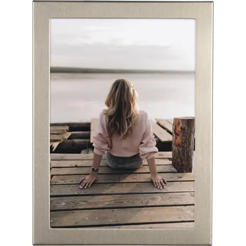 Rám na obraz Hama portrétový rámeček RIVA, 13x18 cm, titanová