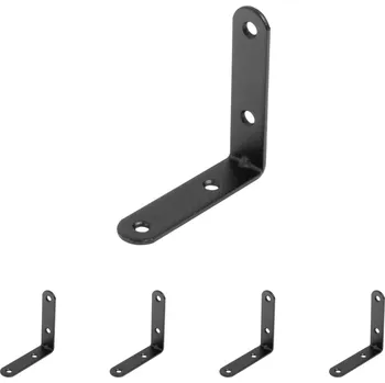 Walteco Spojovací úhelník, 60x60x15mm, černý Množství: 5 ks
