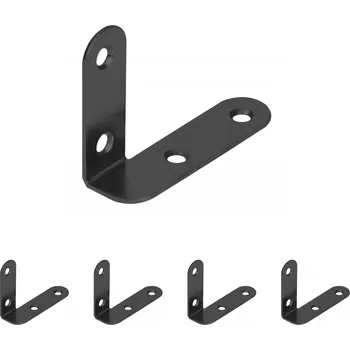 Walteco Spojovací úhelník 45x60x16mm, levý, černý Množství: 5 ks