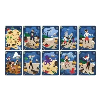 Set školních potřeb Zeszyt A5/16K kratka Pirates (10szt)