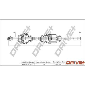 Poloosa kola Hnací hřídel Dr!ve+ DP2110.10.1015