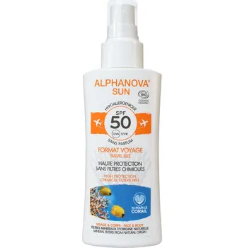 Přípravek na opalování Alphanova Sun BIO opalovací krém ve spreji SPF50 90 g