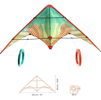 Hračka Létající drak - Červené tečky