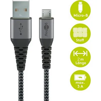 Datový kabel GOOBAY Kabel USB 2.0 USB A vidlice,USB B micro vidlice 2m 480Mbps