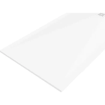 Sprchová vanička Mexen Stone+ obdélníková kompozitová vanička 180x70 cm, bílá, bílý kryt 44107018-W