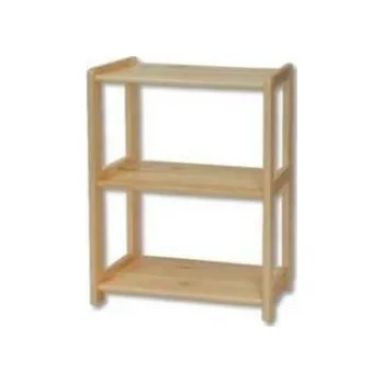 regál Dřevěný regál BM125 borovice masiv výška 86 cm