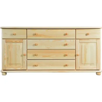 Ložnice Masivní dřevěná komoda BM162 šířka 165 cm