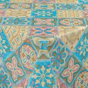 ubrus Ubrus PVC 7743230 Marakesh modro-béžový metráž šířka 140 cm