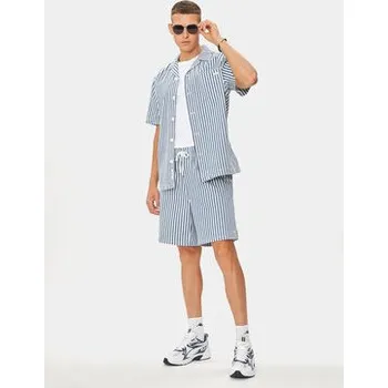 Pánská košile Mustang Košile Holiday 1015343 Modrá Relaxed Fit L