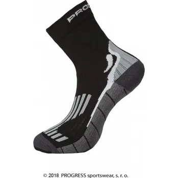 Pánské ponožky ponožky Progress RUNNING HIGH SOX černé (ponožky Progress RUNNING HIGH SOX černé)