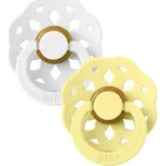 BIBS Boheme dudlík z přírodního kaučuku 2ks White/Sunshine - velikost 1 (0-6m.)