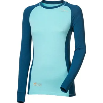 Dámské oblečení triko dlouhé dámské Progress NDRZ coffee petrol/mint (triko dlouhé dámské Progress NDRZ coffee petrol/mint)