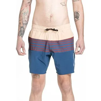 Pánské plavky Meatfly pánské plavky Keith Boardshorts 17" Navy / Latte | Modrá | Velikost S