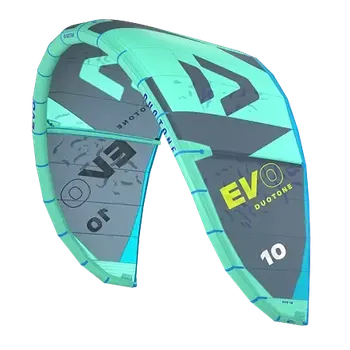 Drak pro kitesurfing kite DUOTONE Evo 10 mint/dark-grey one size One Size