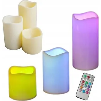 Svíčka Hadex LED svíčky, dálkové ovládání, 3ks