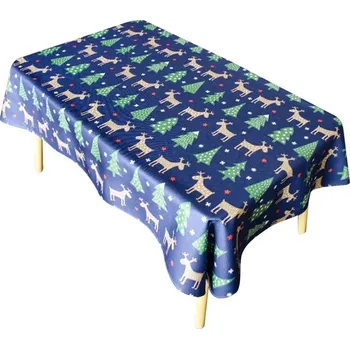 ubrus Vánoční voděodolný ubrus na stůl - světle šedá,85 x 85 cm 33 x 33 palců