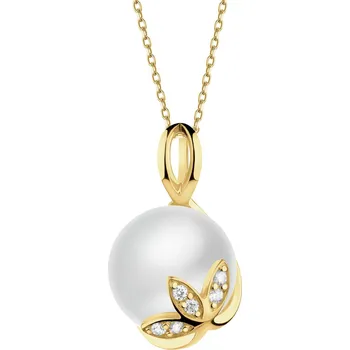 Přívěsek Zlatý přívěsek s perlou - lotosový květ - Z-844.02