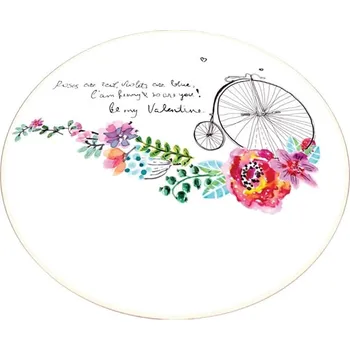 Koupelnová předložka Koupelnová předložka Monowheel 140 cm bílá s motivem