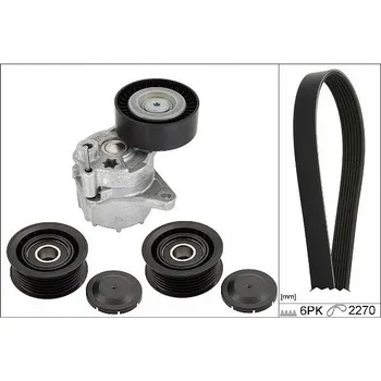 Sada žebrovaných klínových řemenů INA 529 0449 10