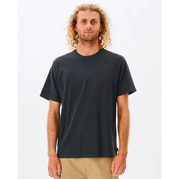 Pánské tričko Tričko Rip Curl PLAIN WASH TEE Washed Black velikost M