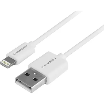 Náhradní díl pro mobilní telefon Kabel GoGEN USB / lightning, 0,5m - bílý