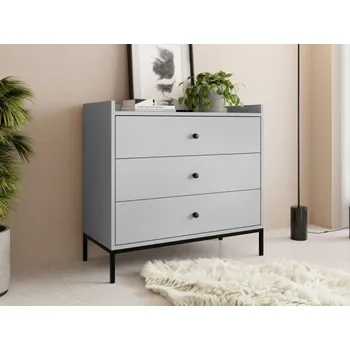 Komoda MIRJAN Tuzzirt 3SZ světle šedá