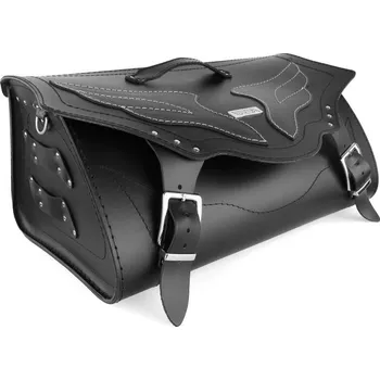 Zavazadlo na motocykl RSA Kožený moto kufr na motorku Chopper RSA-20A + DÁREK + Doprava ZDARMA