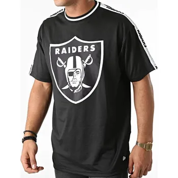 Pánské tričko New Era Men Las Vegas Riders Nfl Taping T-Shirt Black M