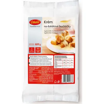 Krém na dukátové buchtičky - sypká směs pro přípravu krému 600g Vitana