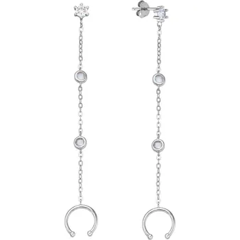 Náušnice Bealio BEALIO Stříbrná náušnice TŘPYTIVÁ ZÁUŠNICE 03-11167-2499