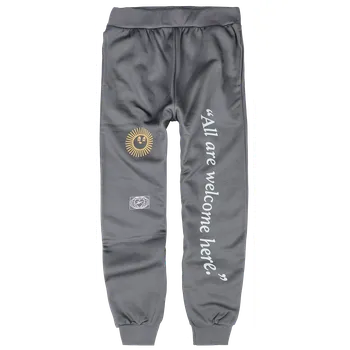 Dámské kalhoty Plátěné kalhoty z Reebok - Kalhoty GOOD VIBES - Ženy - šedá