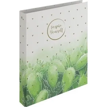 KARTON P+P Pořadač A4 lamino R25-4kr. Romantic kaktus