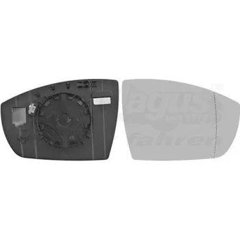 Autosklo Sklo do zrcátka, vnější zrcátko VAN WEZEL 1803836