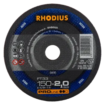 Řezný kotouč RHODIUS Ruční řezný kotouč FT33 150 x 2,0 x 22,23 PROline