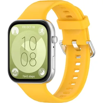 VSECHNONAMOBIL 77231 SILICONE Vyměnitelný řemínek pro Huawei Watch Fit 3 žlutý