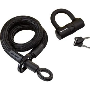 Zámek na kolo Zámek Tex-lock + U-lock, černá velikost 80 cm