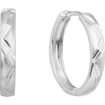 Souprava šperků Bealio BEALIO Stříbrné náušnice MATOVANÉ KROUŽKY 20 mm 03-06278-2526