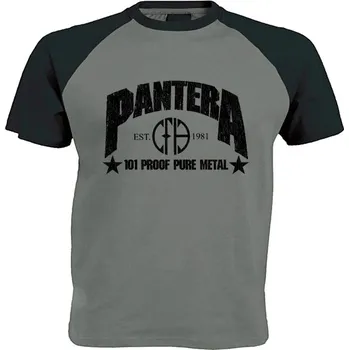 Pánské tričko šedo černé triko Pantera - 101 Proof Pure Metal