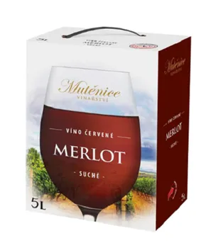 Víno Vinařství Mutěnice Merlot 5 l