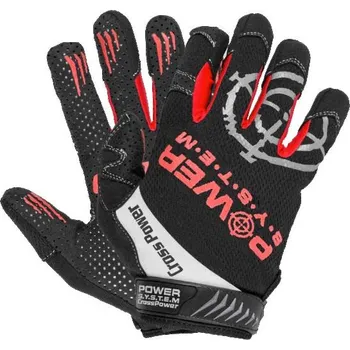 Fitness rukavice Power System Rukavice Cross Power XL - červená