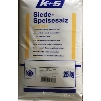 Kuchyňská sůl Sůl jedlá vakuovaná s jodem 25 kg 50374
